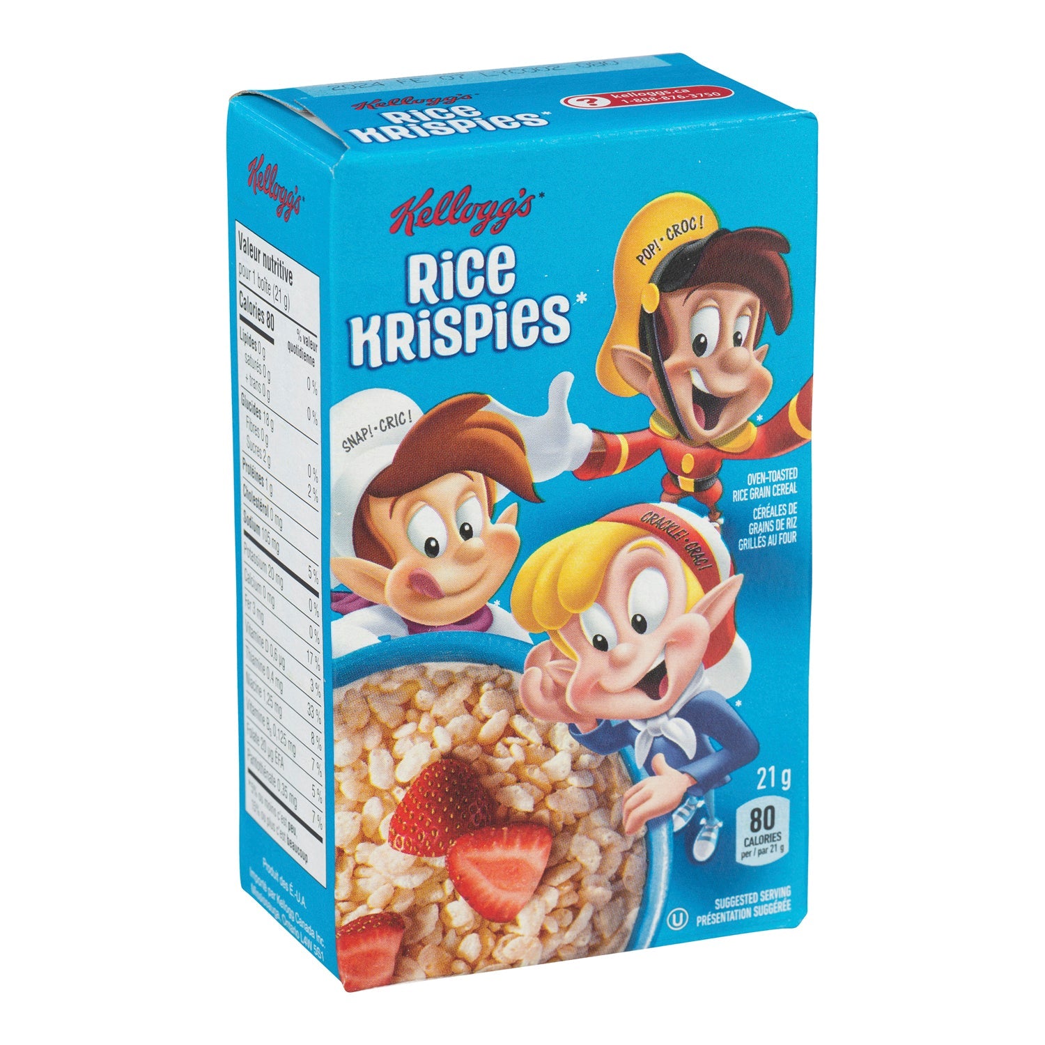 Cereal Rice Krispies Individual - 70 x 21 g - Kellogg's - Restaurant and Foodservice Ingredients - Canadian Distribution-0