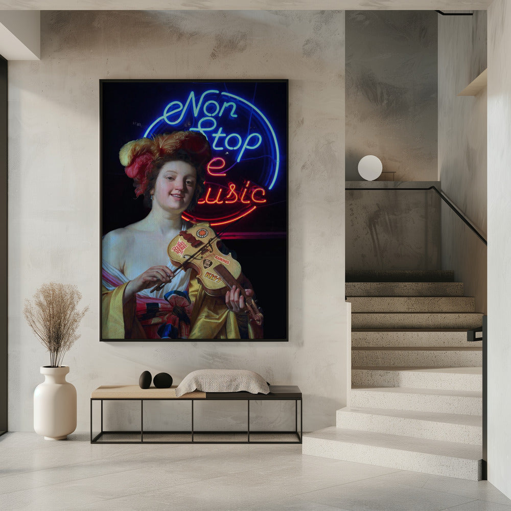 Non Stop the Music- Canvas Print-1