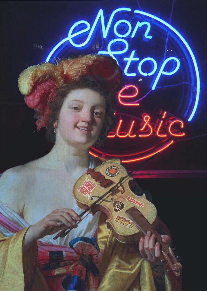 Non Stop the Music- Canvas Print-4