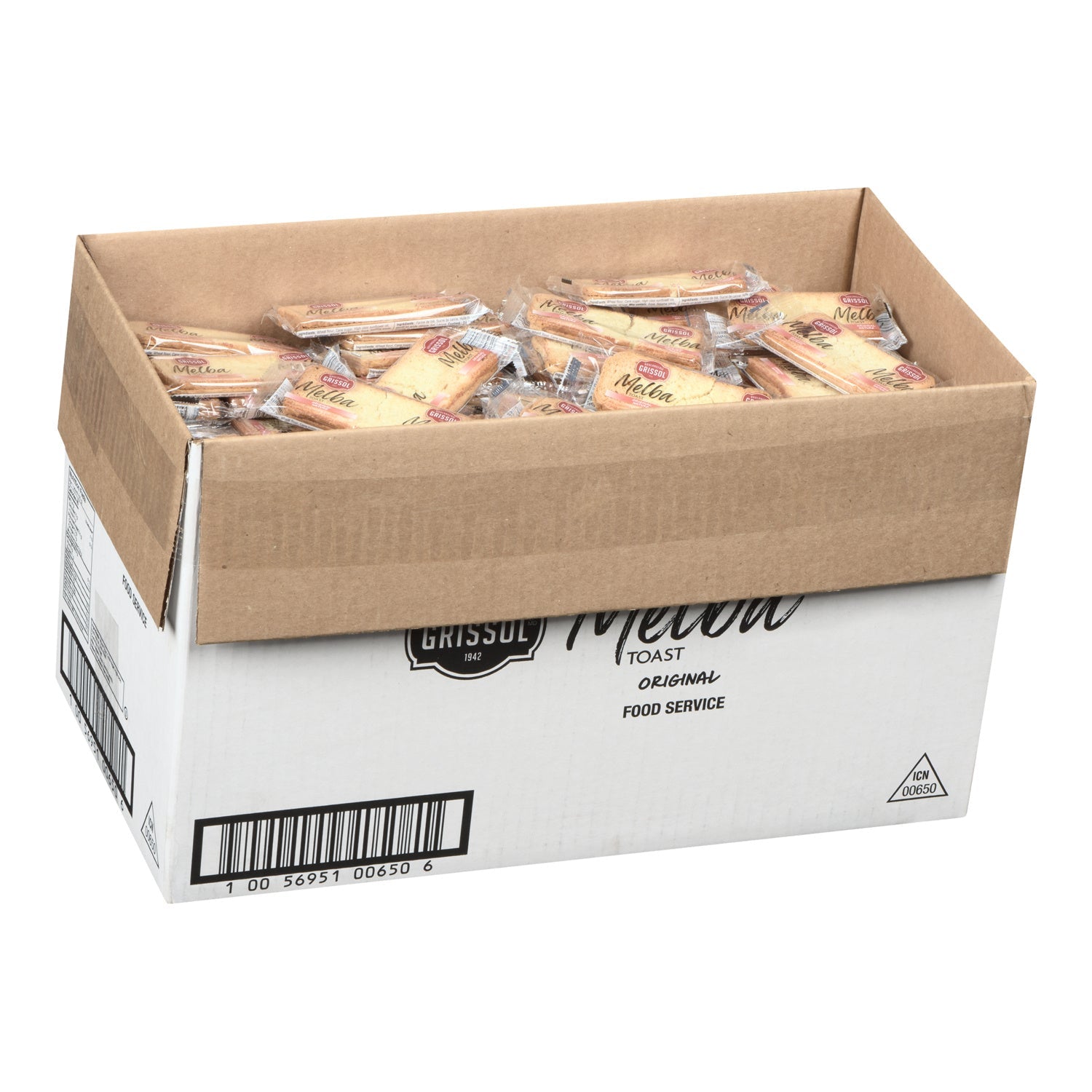 Cracker Melba Toast Portion Control - 400 x 2 count - Grissol - Restaurant and Foodservice Ingredients - Canadian Distribution-2