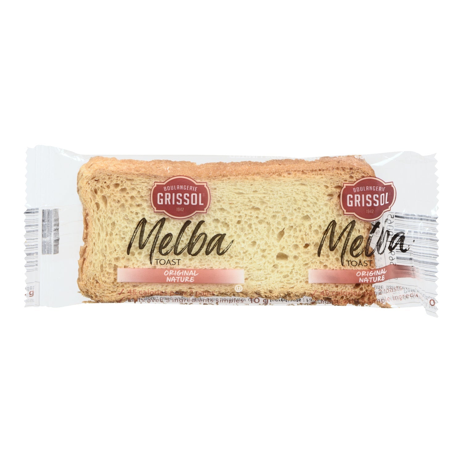 Cracker Melba Toast Portion Control - 400 x 2 count - Grissol - Restaurant and Foodservice Ingredients - Canadian Distribution-0