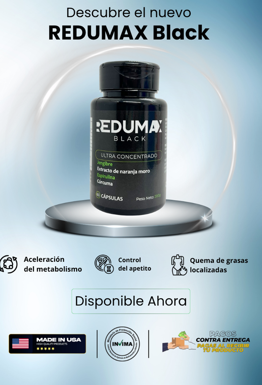 Redumax Black - El Mejor Quemador de Grasas desde USA